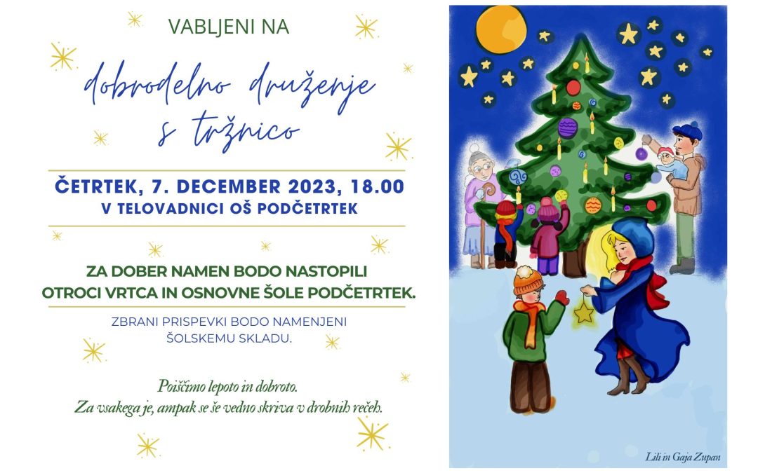 VABILO NA DOBRODELNO DRUŽENJE S TRŽNICO