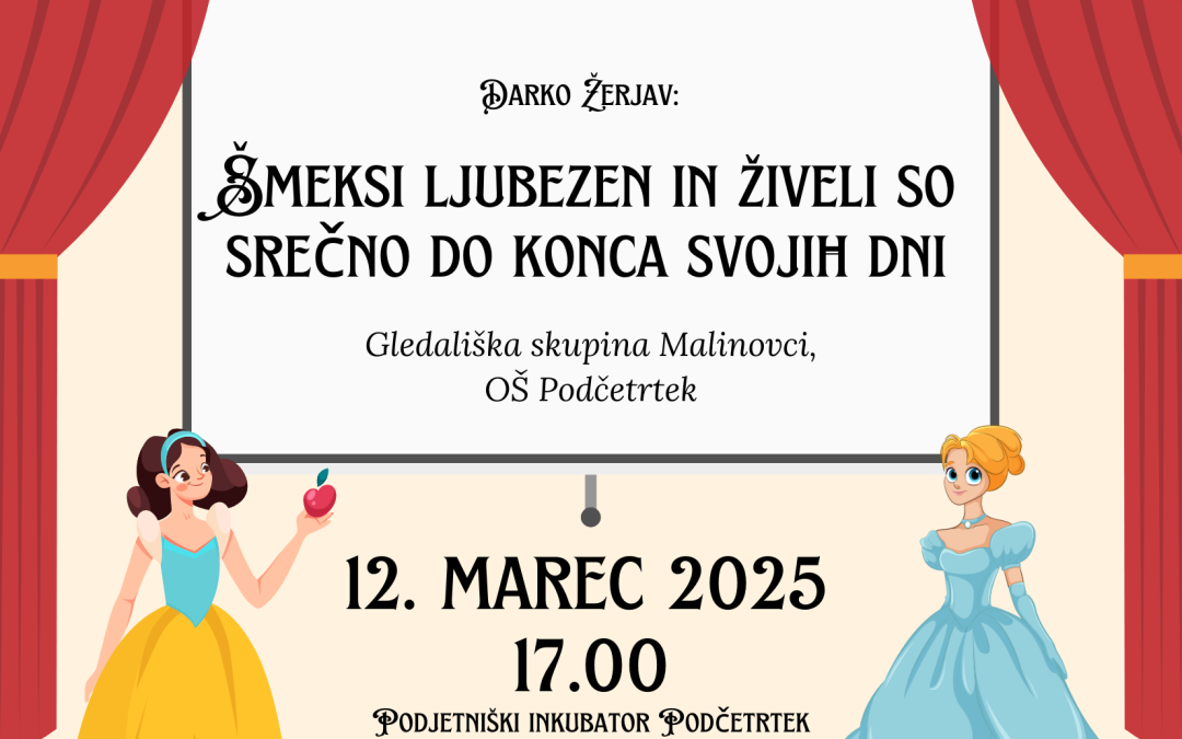 VABILO NA ŠOLSKO GLEDALIŠKO PREDSTAVO